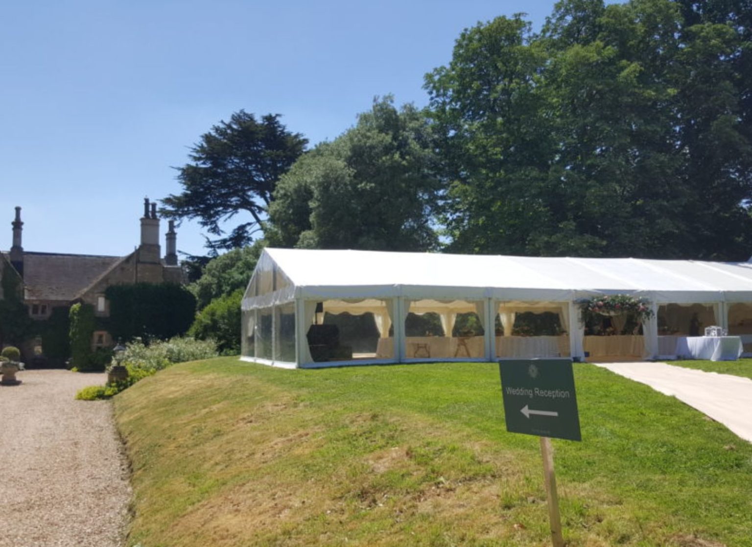 Clearspan Gable End Wedding Marquee